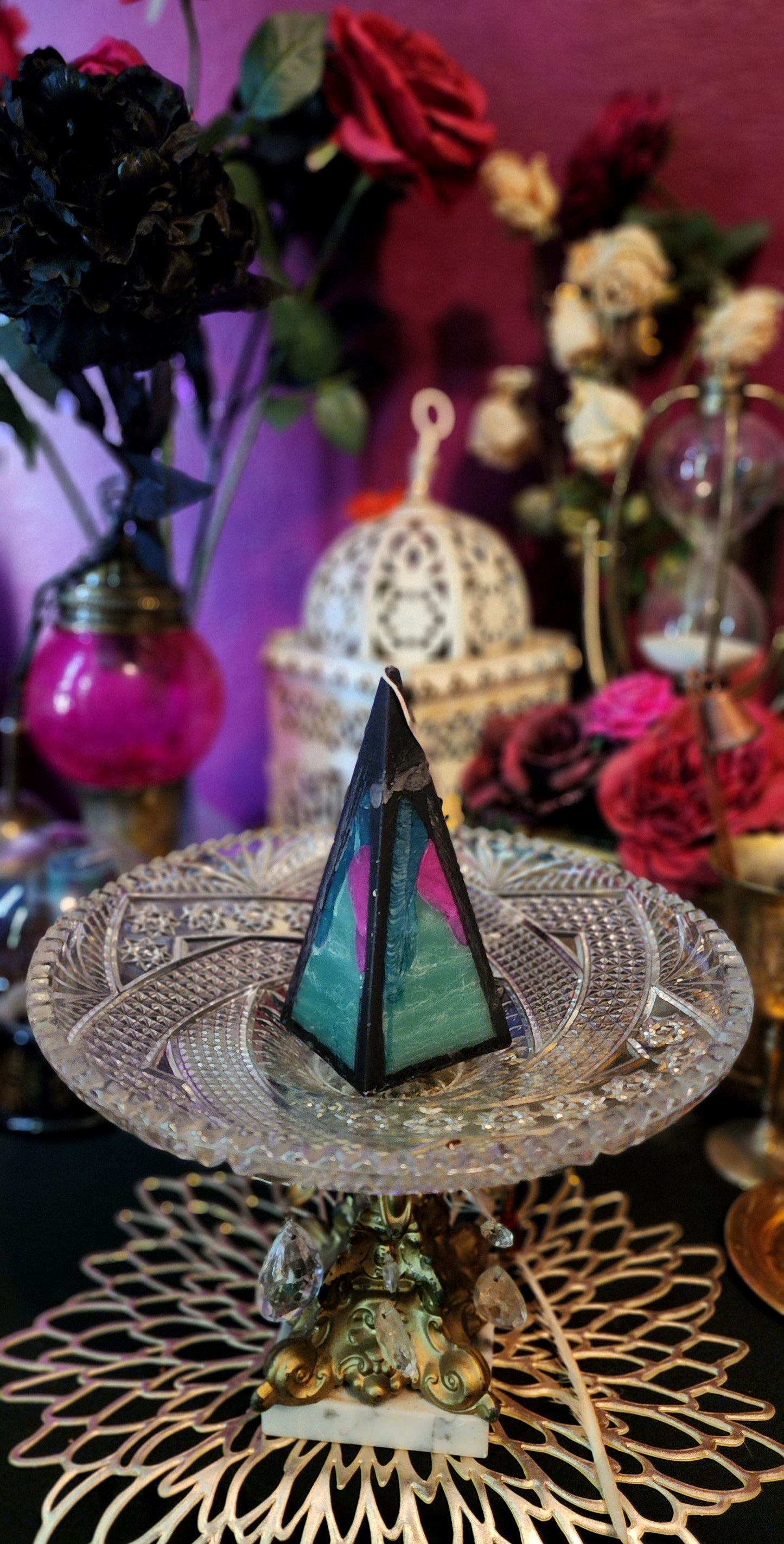 Watermelon Teal Pyramid