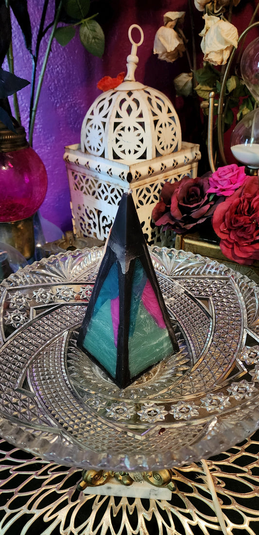 Watermelon Teal Pyramid